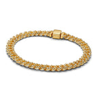 Bracelet cubain en moissanite