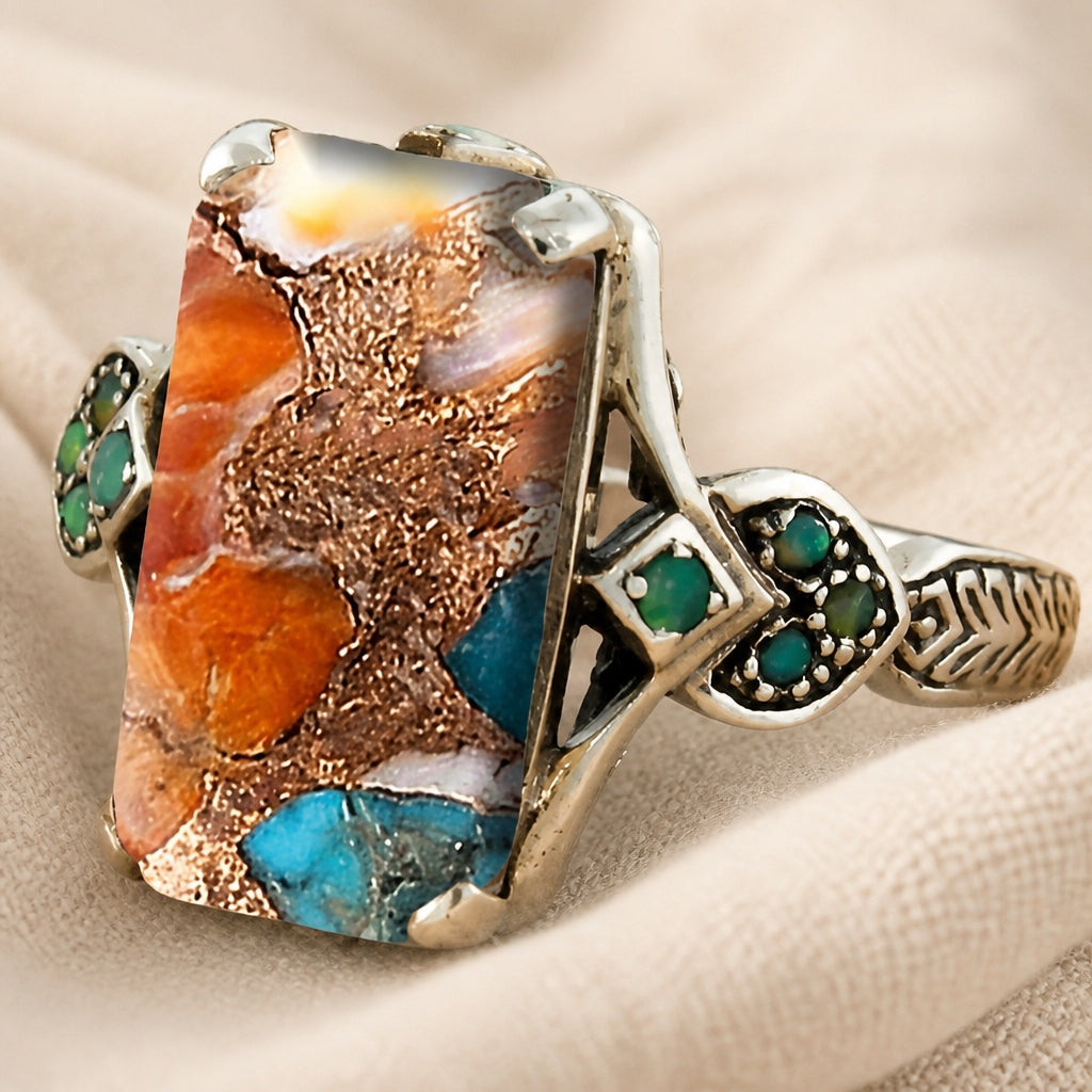 Bague en Pierre Vintage Bohémienne