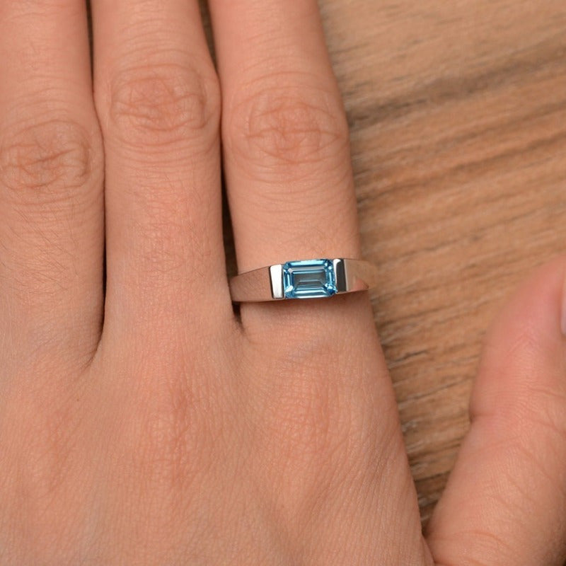 Bague Déclaration Bijou Bleu