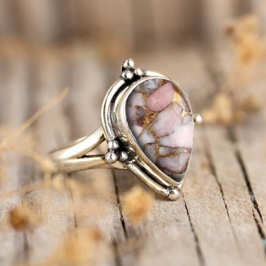 Bague en Pierre Bohémienne Fait Main