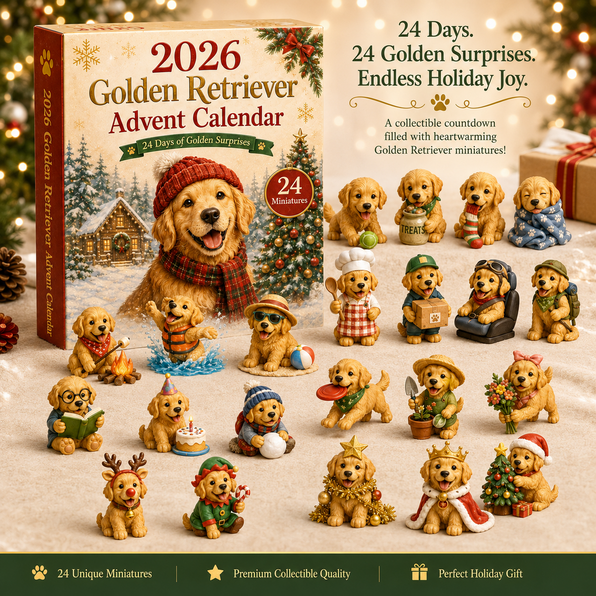 Golden Retriever Advent Calendar 2026 – Limited Edition