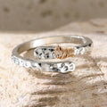 Bague Déclaration Martelée