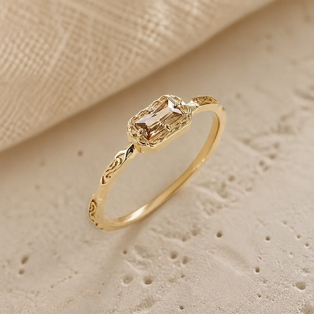 Bague en Zircon Cubique Agate