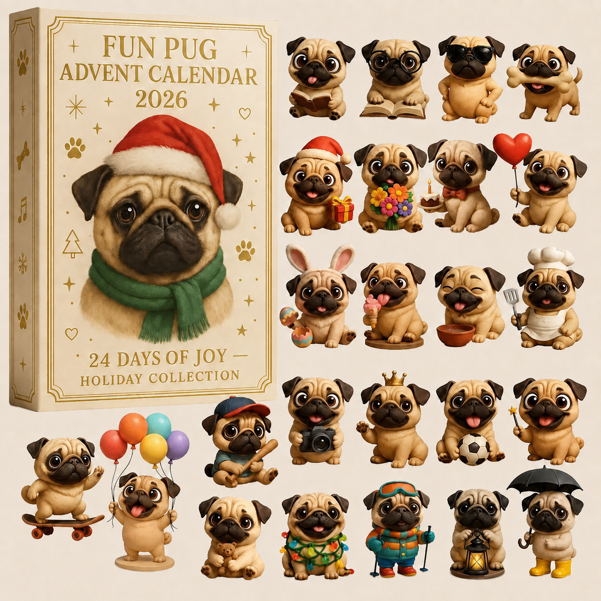 Pug Advent Calendar 2026 – Limited Edition