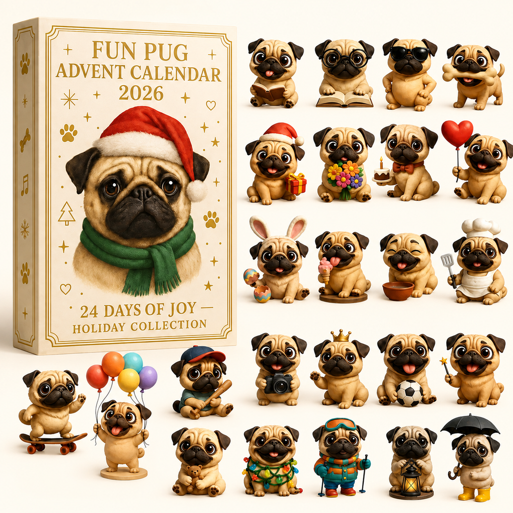Pug Advent Calendar 2026 – Limited Edition