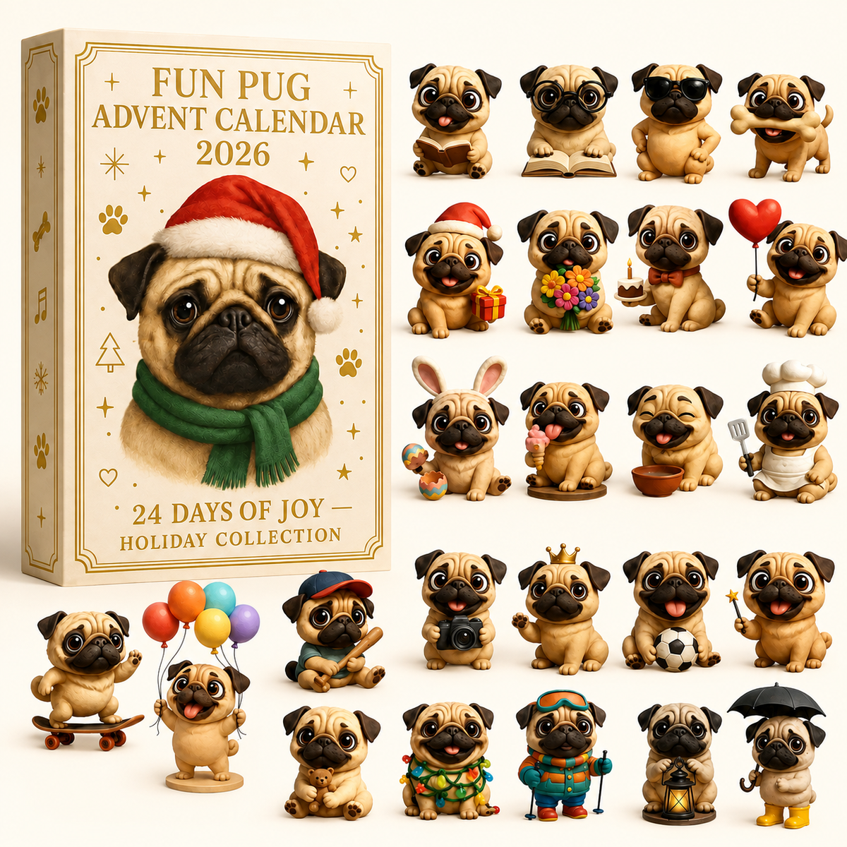 Pug Advent Calendar 2026 – Limited Edition