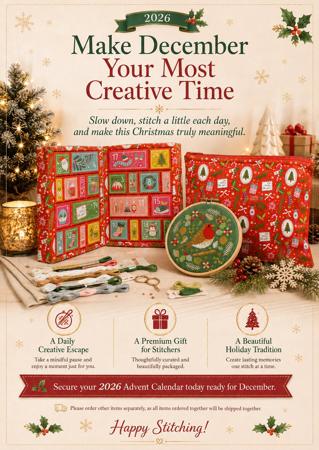 Cross Stitch Advent Calendar 2026 – Limited Edition