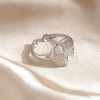 Bague Zirconia Octagram Rétro