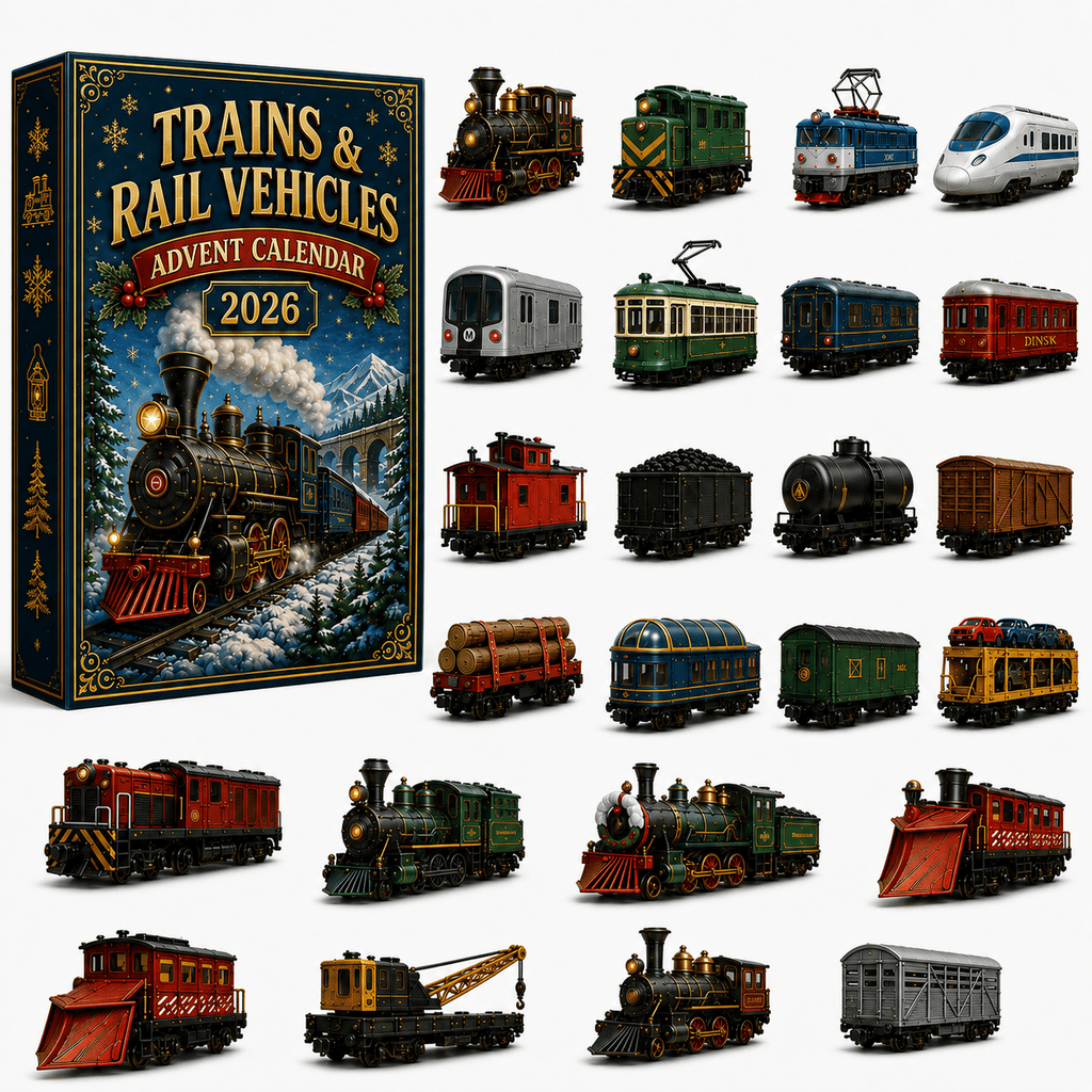 Trains & Rail Vehicles Advent Calendar 2026 – Limited Edition