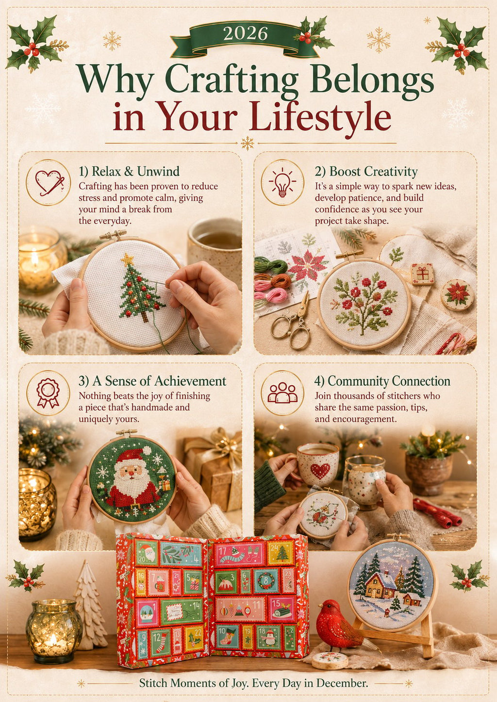 Cross Stitch Advent Calendar 2026 – Limited Edition