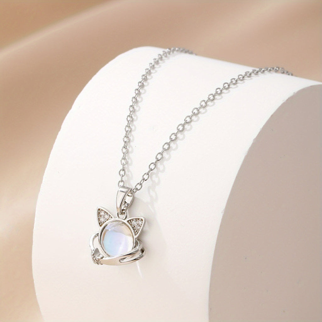 Collier en pierre de lune pour chats
