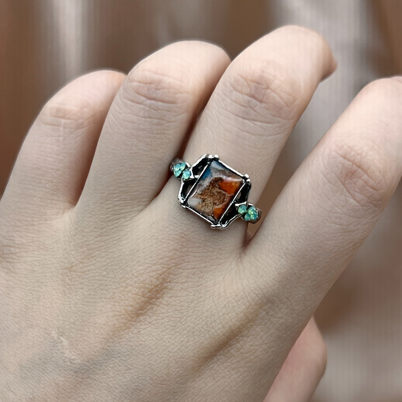 Bague en Pierre Vintage Bohémienne