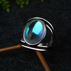 Bague en pierre de lune magique