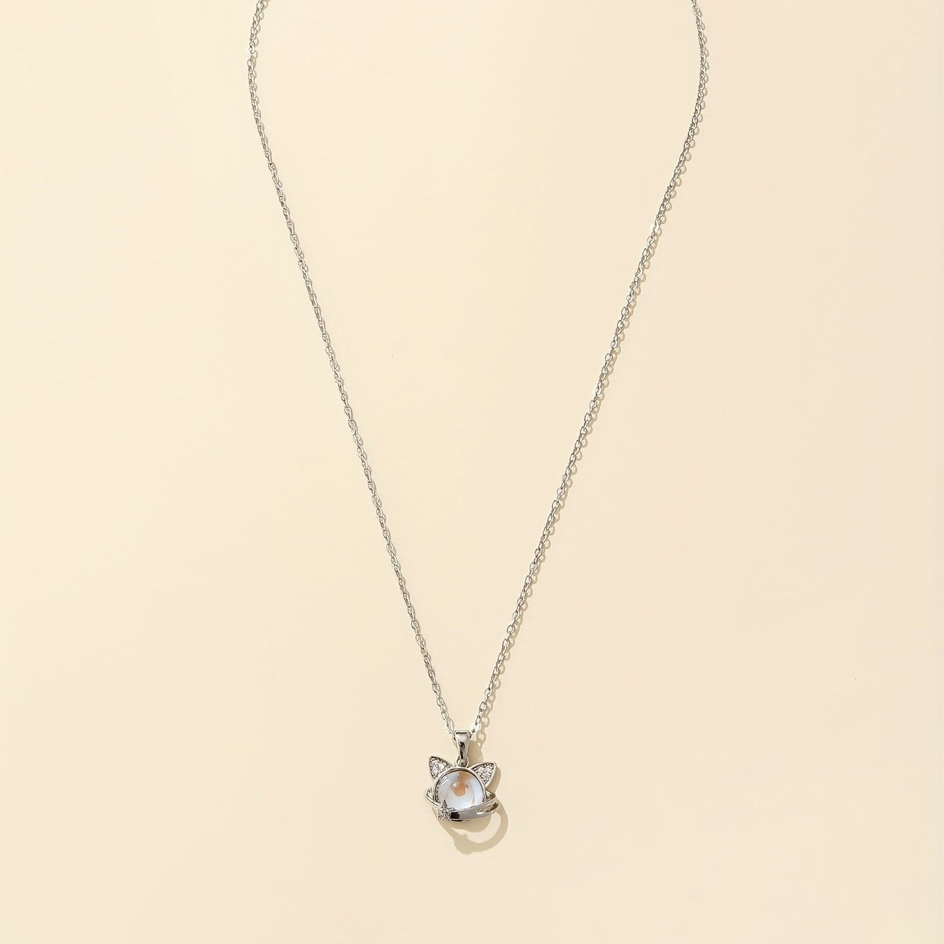 Collier en pierre de lune pour chats