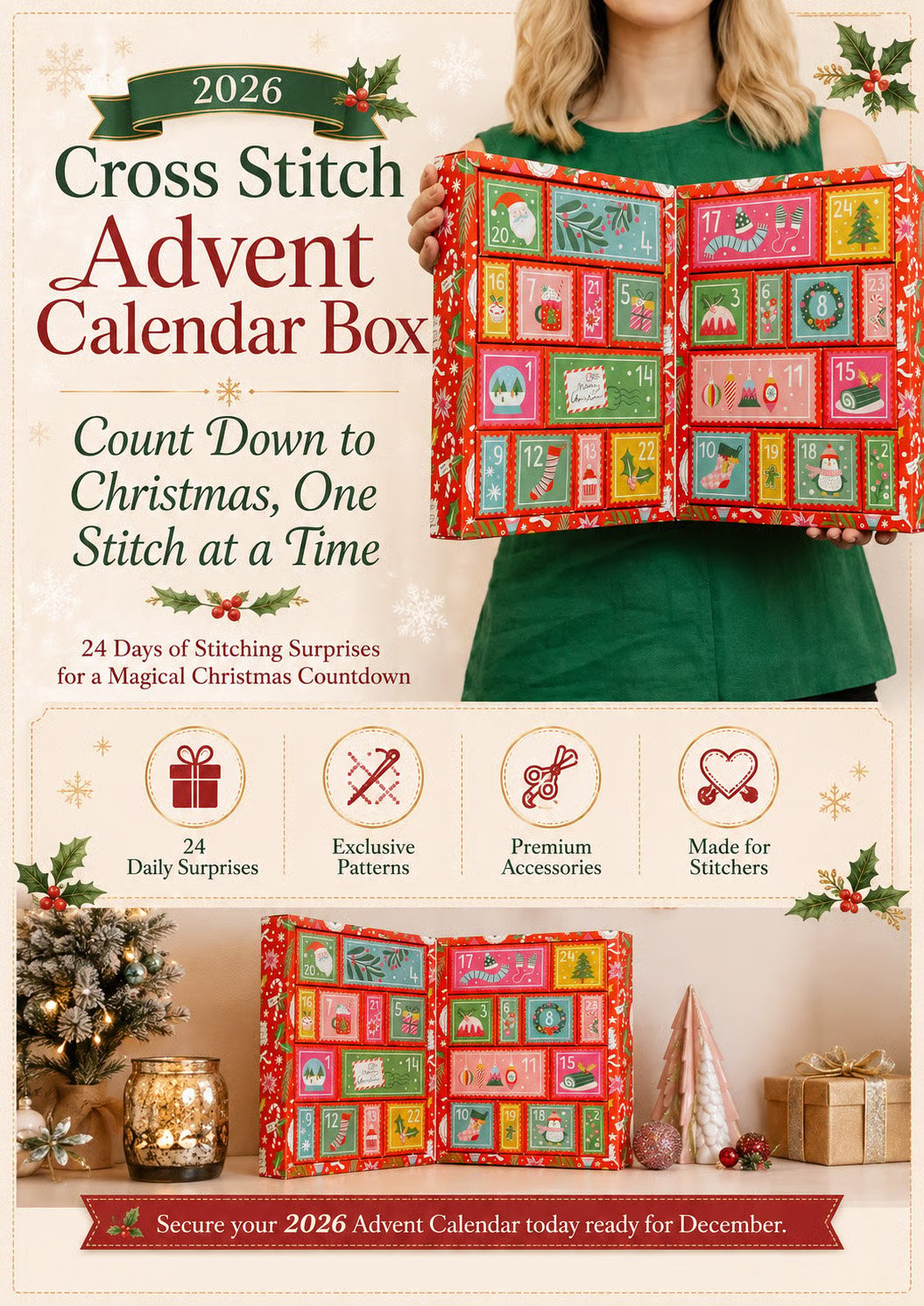 Cross Stitch Advent Calendar 2026 – Limited Edition