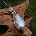 Collier Pendentif en Pierre de Lune Vintage