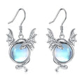 Boucles d'oreilles Brunhilde en pierre de lune