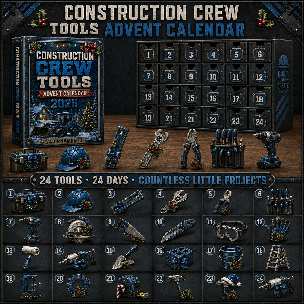 Construction Crew Tools Advent Calendar 2026 – Limited Edition