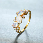 Bague en pierre de lune éclatante