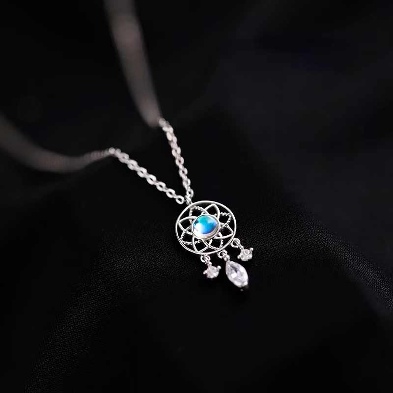 Collier en pierre de lune - Attrape-rêves