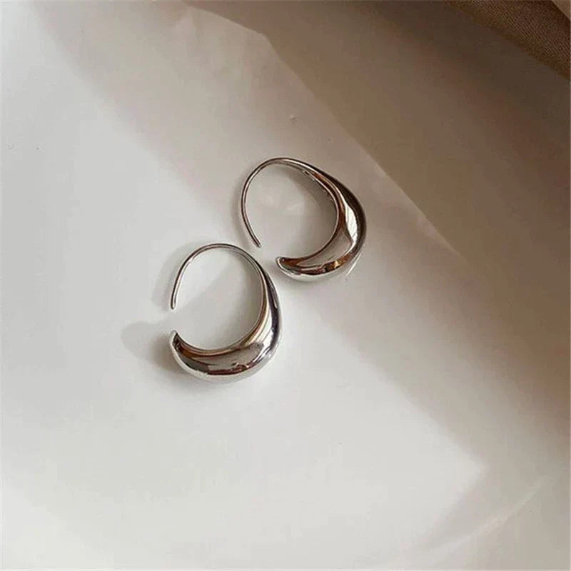 Boucles d'oreilles de luxe en or et argent