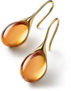 Boucles d'Oreilles en Cristal d'Or et d'Argent