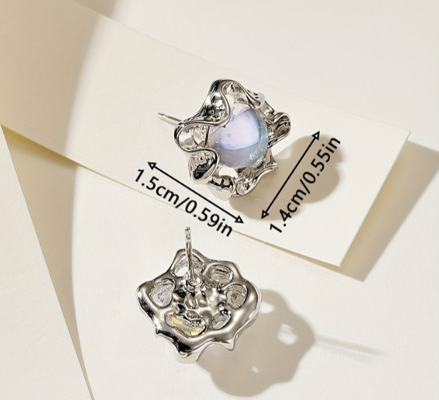 Boucles d'oreilles Annette Pierre de lune