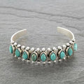Bracelet de Manchette Turquoise Azmira