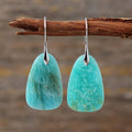 Boucles d'oreilles en pierre turquoise antique