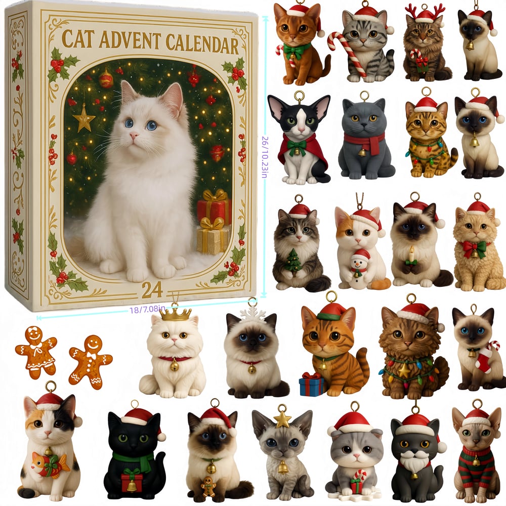 Calendrier de l'Avent pour les Amoureux des Chats – Noël Parfait 2025