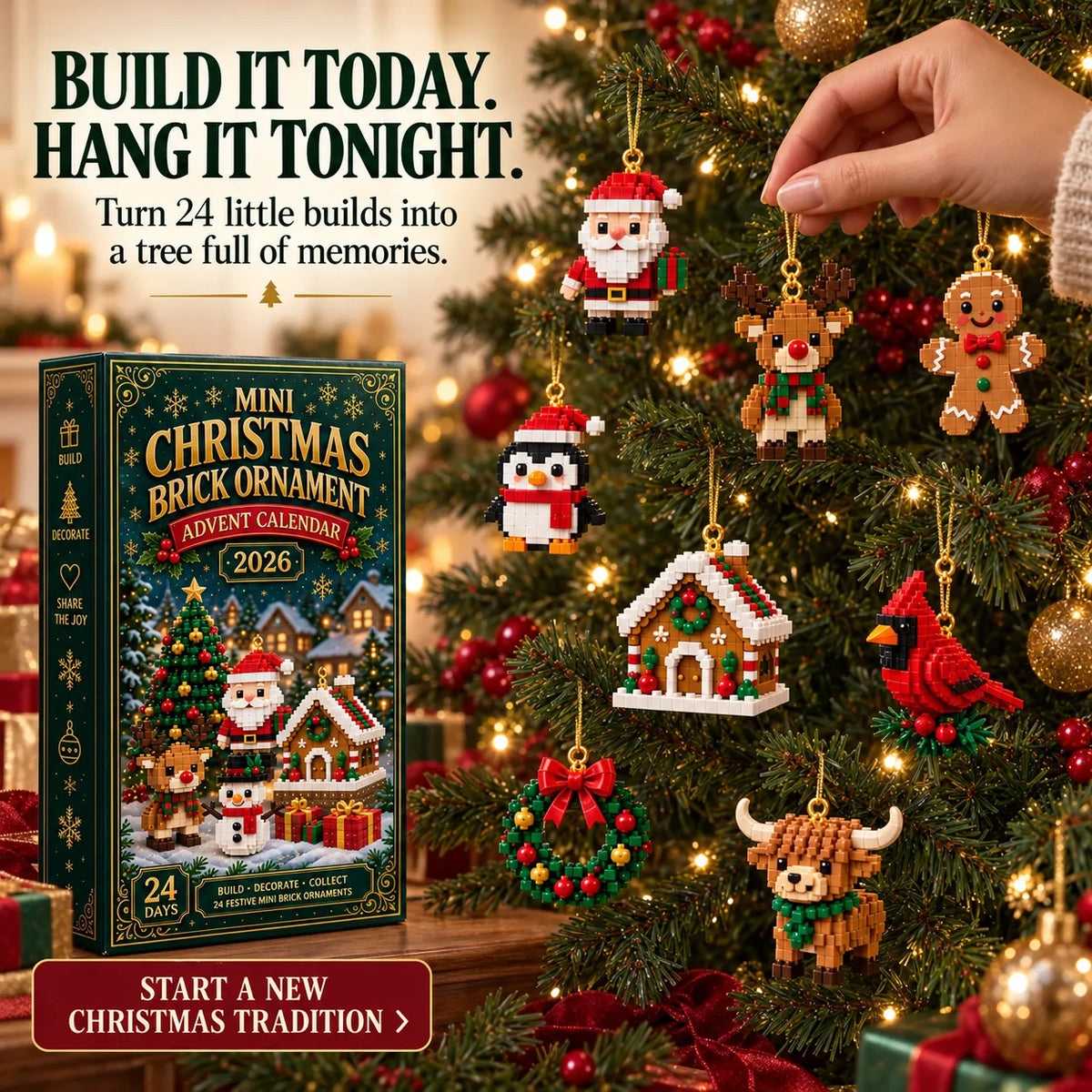 Mini Christmas Brick Advent Calendar 2026 – Limited Edition