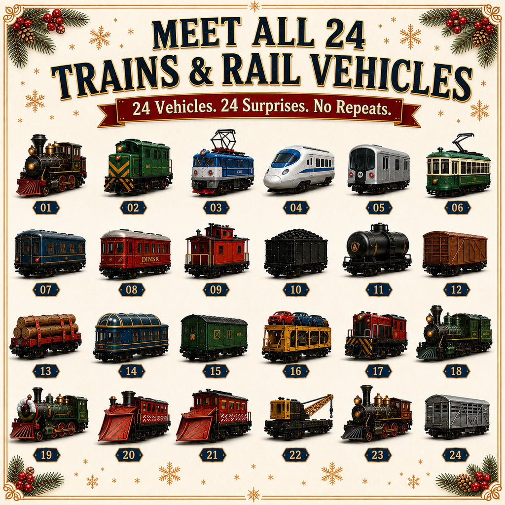 Trains & Rail Vehicles Advent Calendar 2026 – Limited Edition