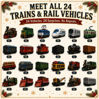 Trains & Rail Vehicles Advent Calendar 2026 – Limited Edition