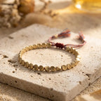 Bracelet "Bouclier Tibétain" en Perles de Cuivre