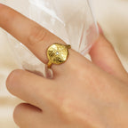 Bague Zirconia Octagram Rétro