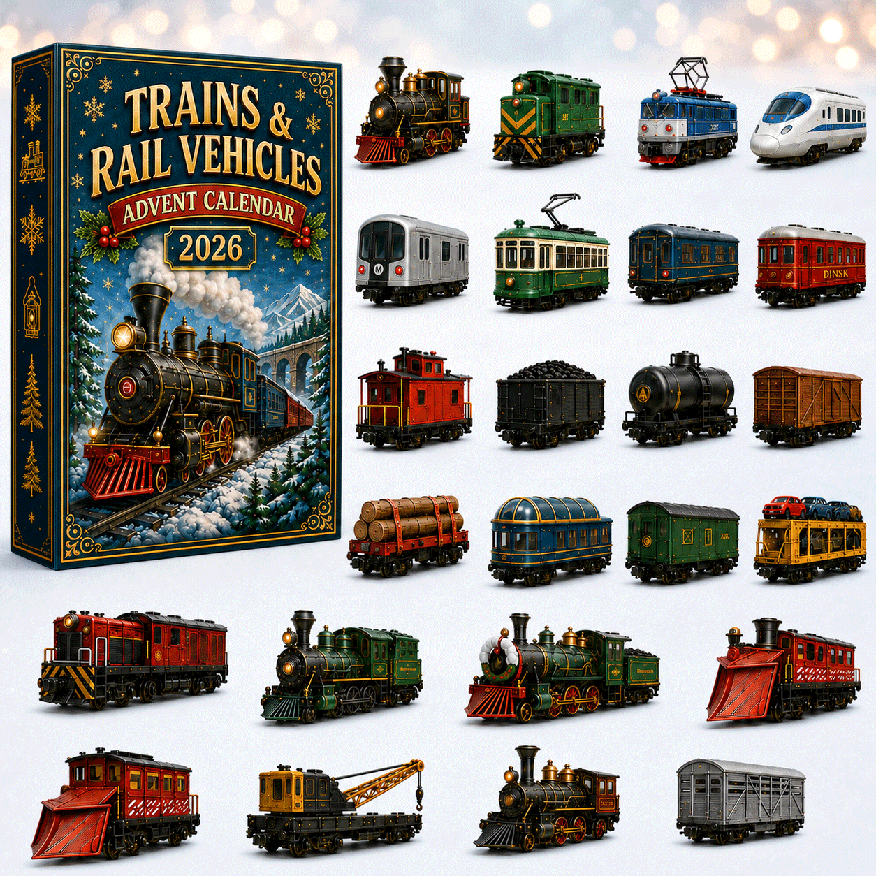 Trains & Rail Vehicles Advent Calendar 2026 – Limited Edition