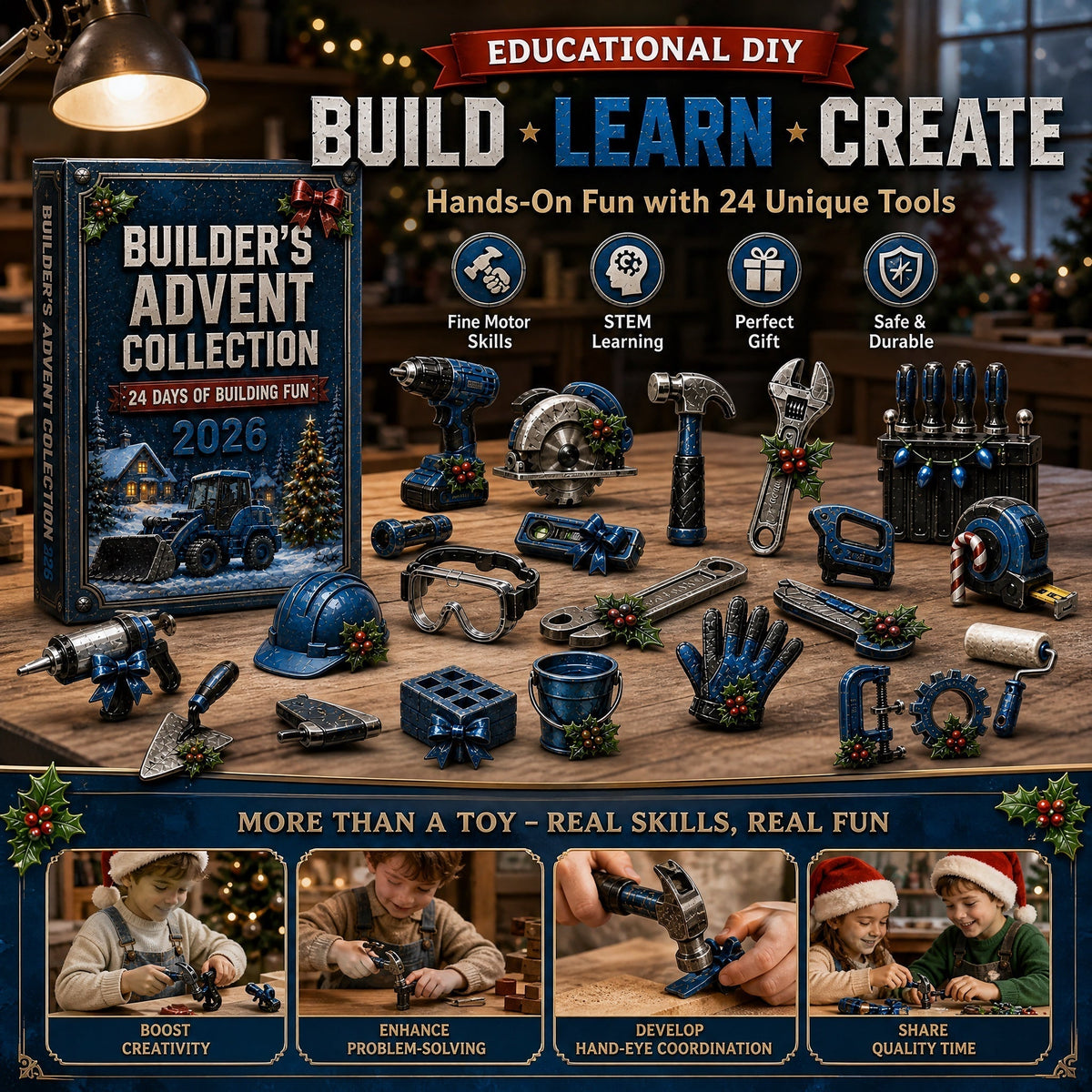 Construction Crew Tools Advent Calendar 2026 – Limited Edition