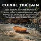 Bracelet "Bouclier Tibétain" en Perles de Cuivre