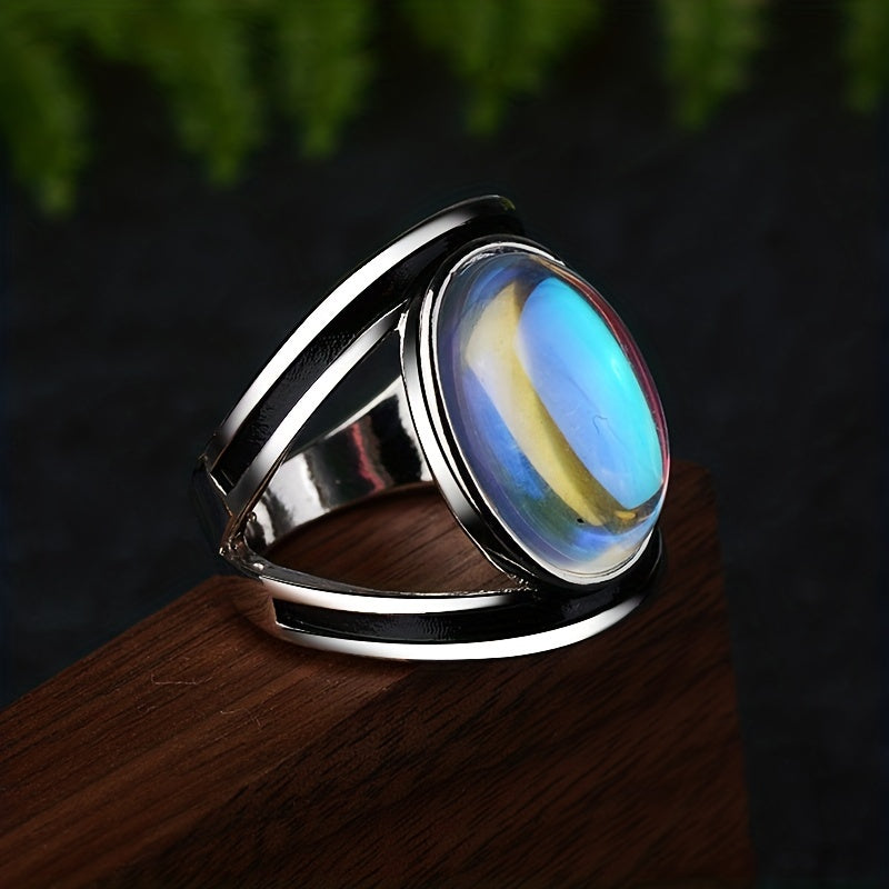 Bague en pierre de lune magique