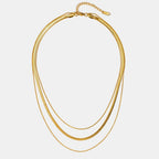 Collier à Chaîne Multistrat Doré