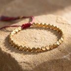 Bracelet "Bouclier Tibétain" en Perles de Cuivre