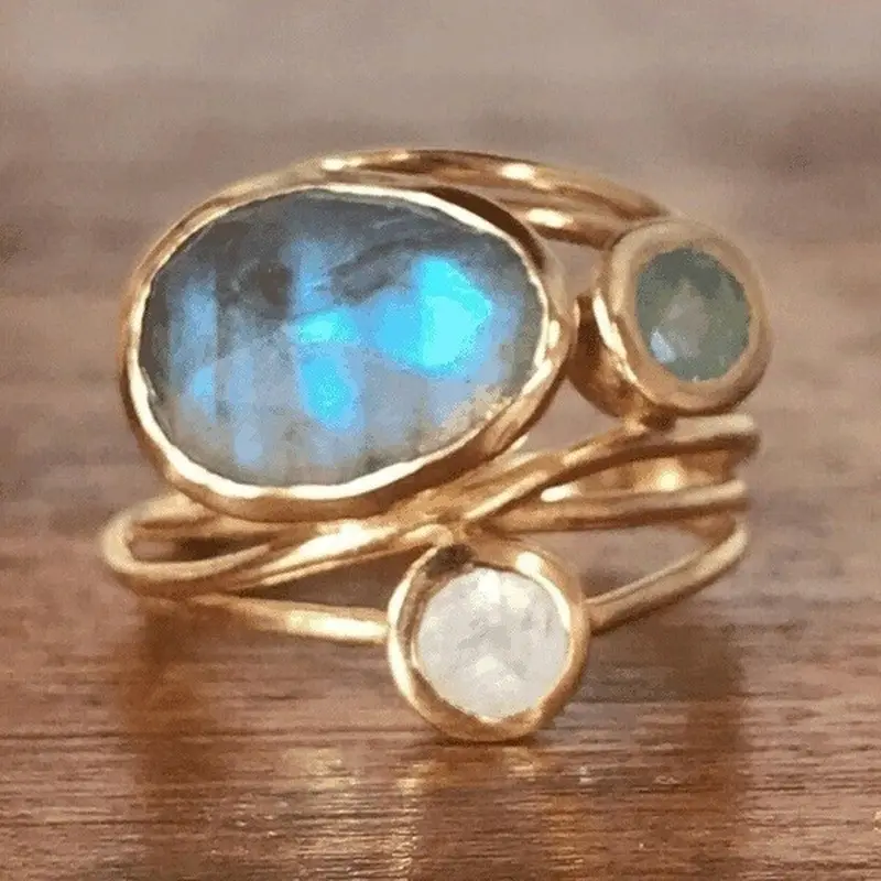 Bague Johanna en pierre de lune