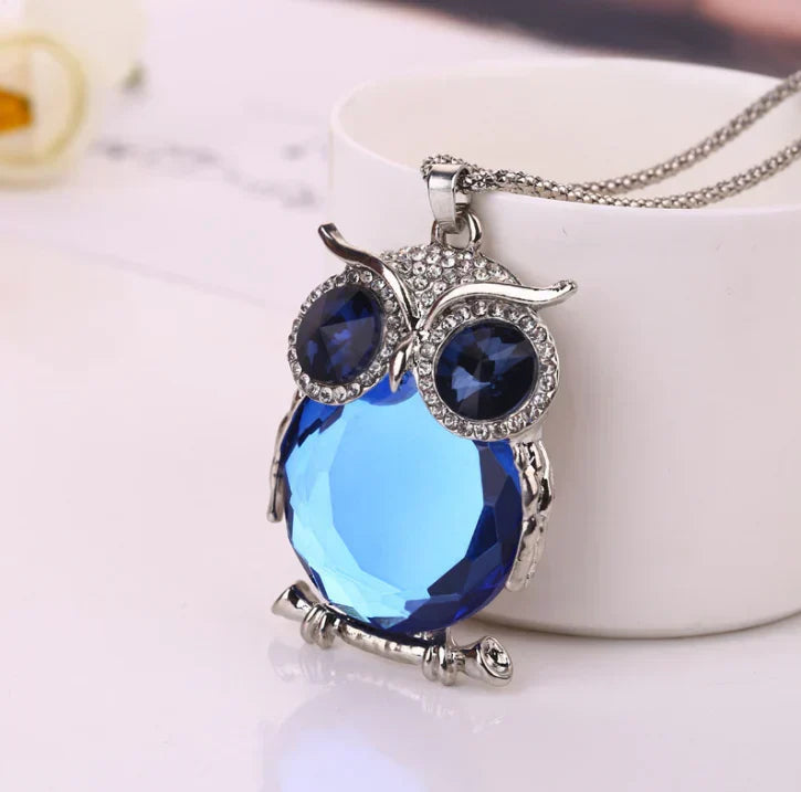 Collier Hibou en Pierre de Lune