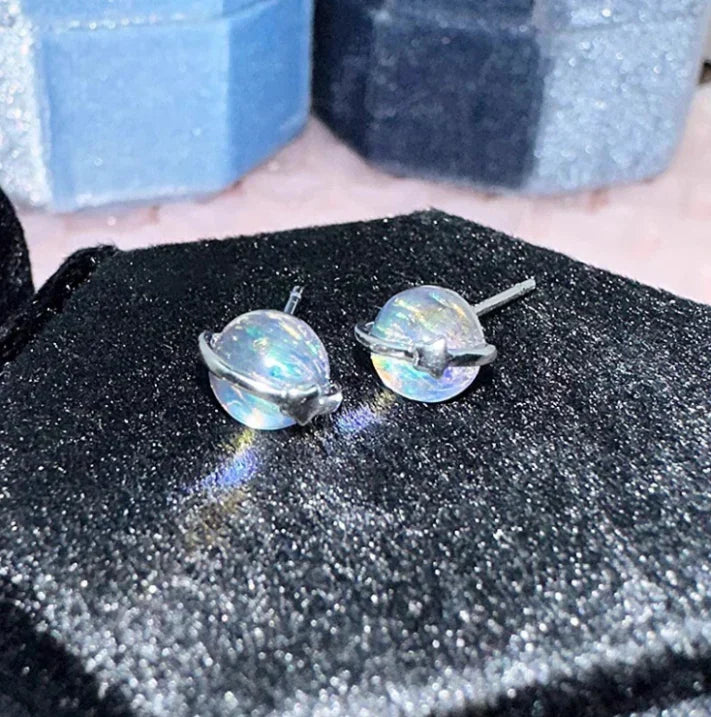 Boucles d'oreilles en pierre de lune