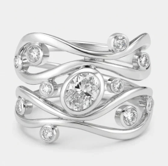 Bague en Pierre de Lune Hertha