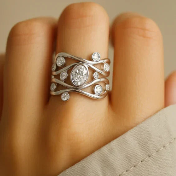 Bague en Pierre de Lune Hertha