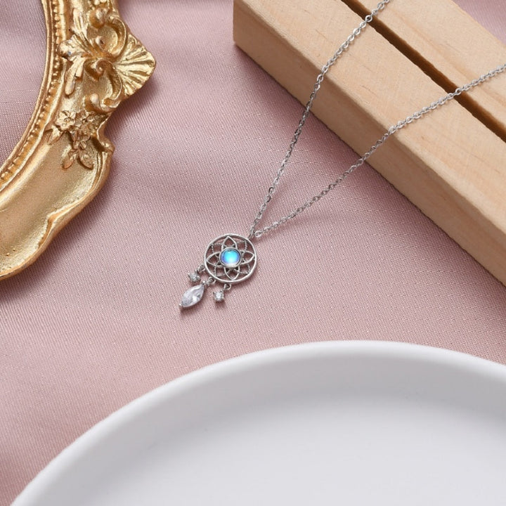 Collier en pierre de lune - Attrape-rêves